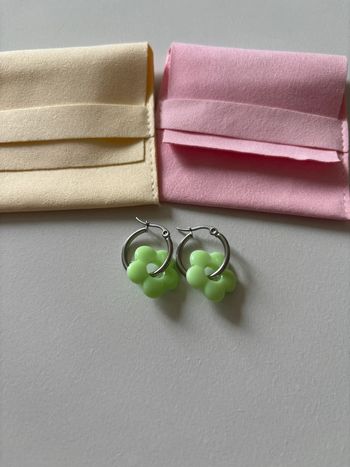 Créole pendentif fleur