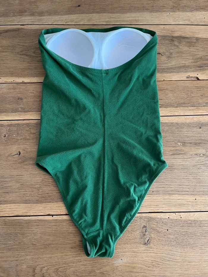 Maillot de bain 1 pièce bustier vert Pain de Sucre - photo numéro 3