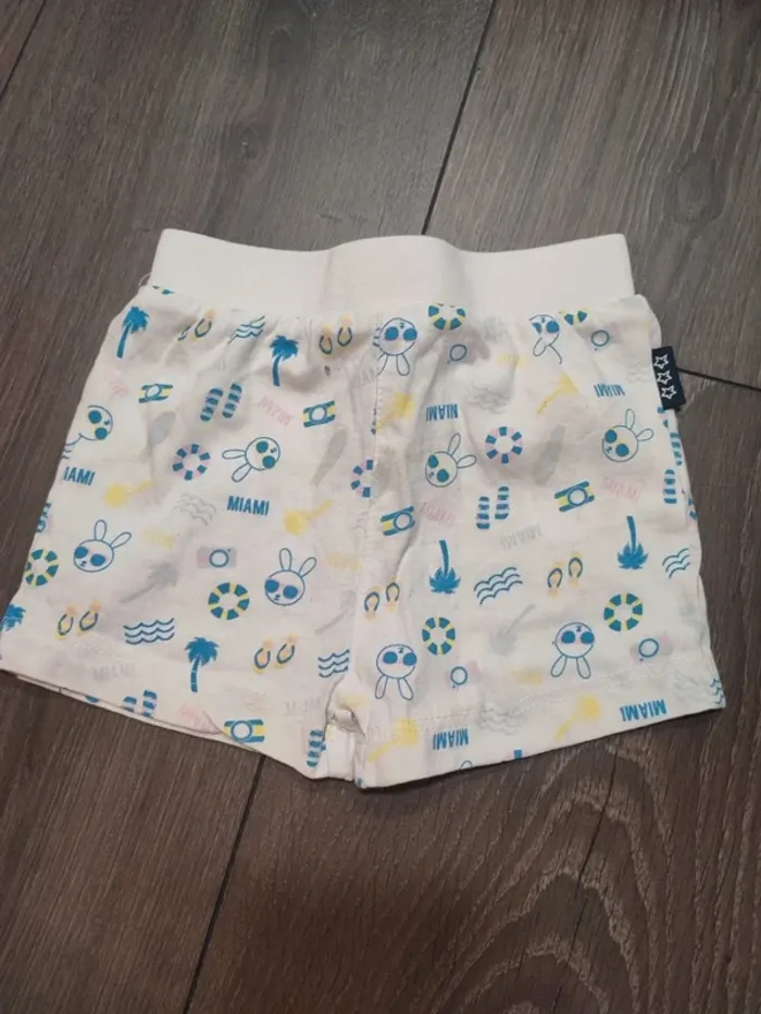 Short mes petits cailloux 9 mois mixte très bon état