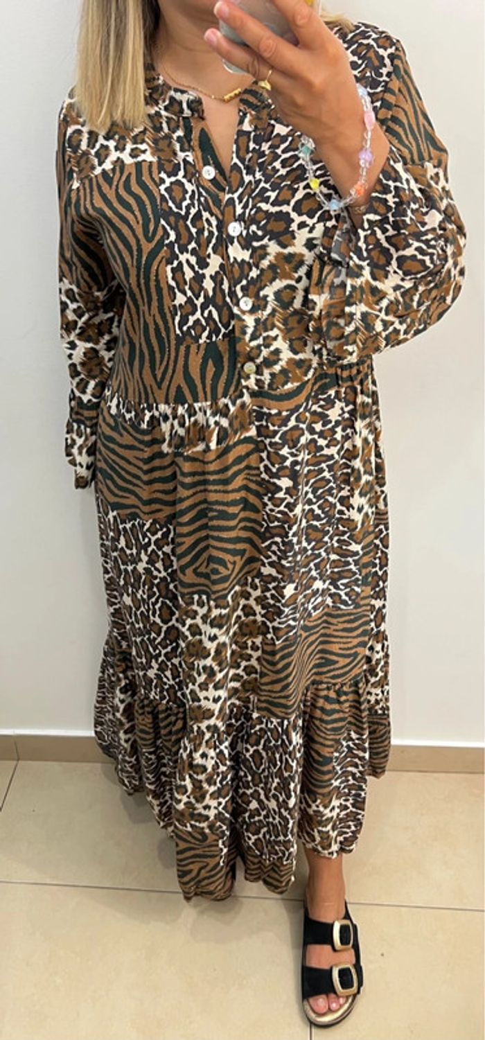 🌿Robe longue fluide Made in Italy – imprimée Taille M-L’ - photo numéro 4