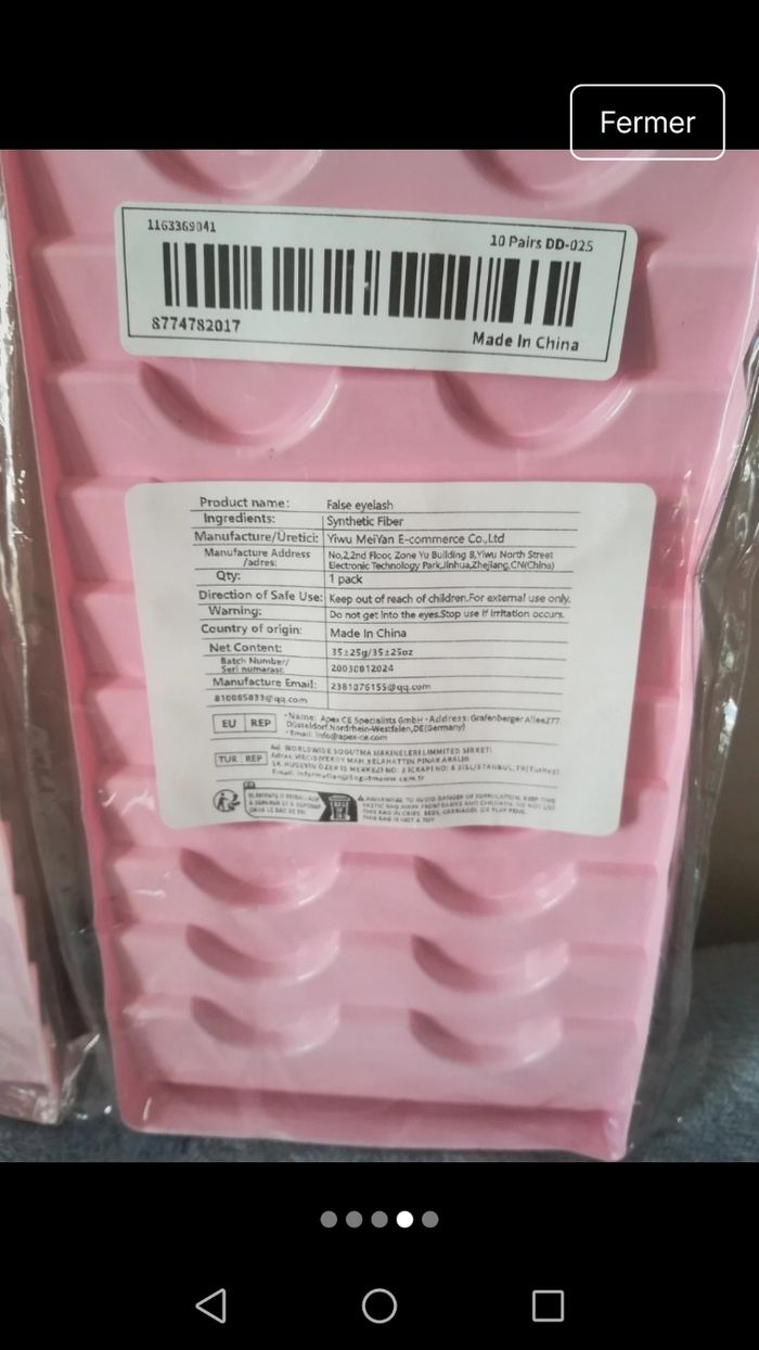 Lot de 3 boîtes à faux cils, neufs dans leurs boîtes - photo numéro 4