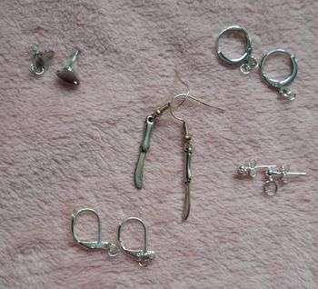 Boucles d'oreilles couteau