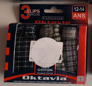 Lot de deux paquets slip enfant