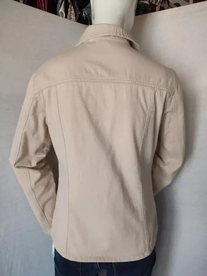 Veste en jean beige - photo numéro 5