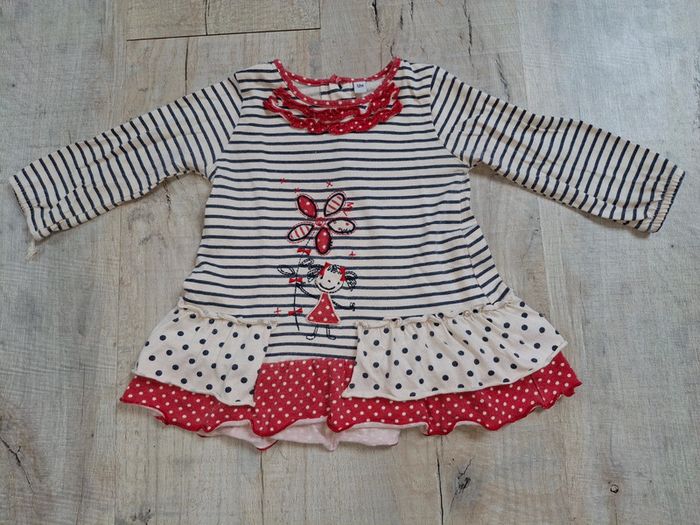 Tee shirt manche longue fille 12 mois