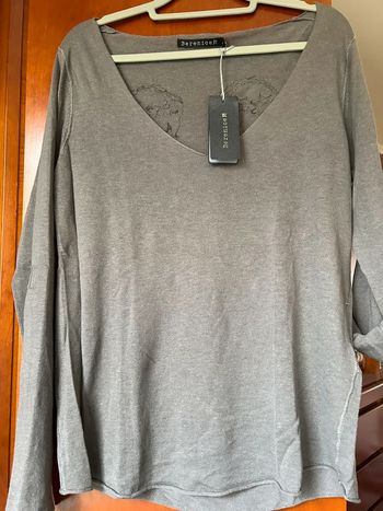 Pull gris ailes chaînes Berenice 38 neuf avec étiquette