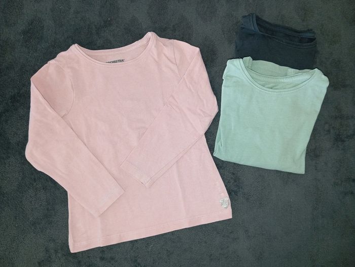 Lot de trois t-shirt à manches longues 3 ans - photo numéro 2