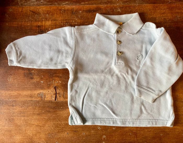 Polo bleu ciel 18 mois DPAM