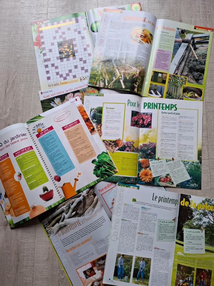 Lot de 7 magazines Le jardin Regards créatifs - photo numéro 2
