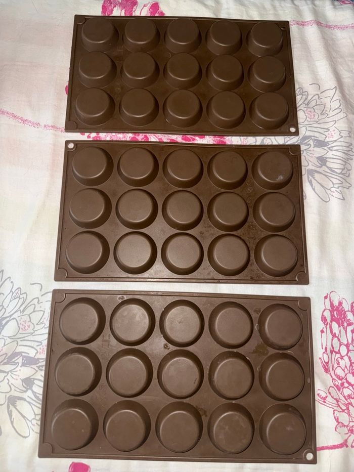 Lot de 3 moules en silicone