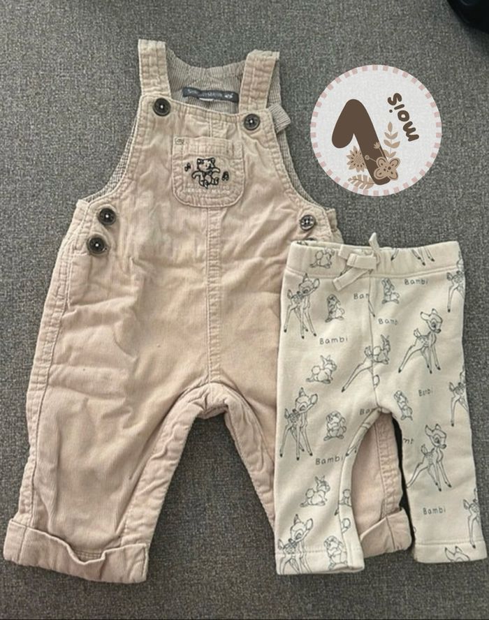 Salopette sergent major + pantalon Disney
