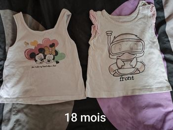 2 débardeurs 18 mois