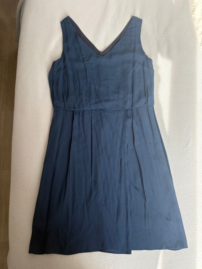 Robes Caroll bordeaux/bleu marine - photo numéro 2