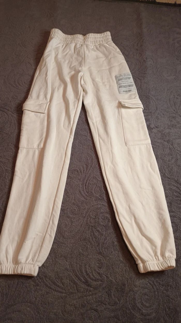 Pantalon de jogging blanc sport femme taille S 36 - photo numéro 2