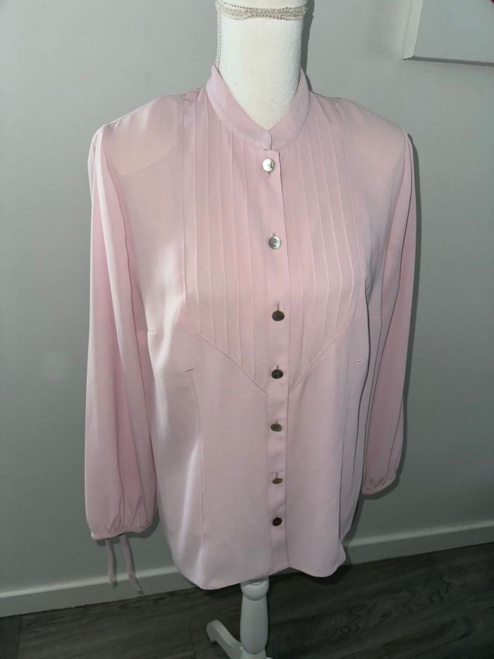 Chemisier rose poudré La Maison du Jersey t46 3XL - photo numéro 4
