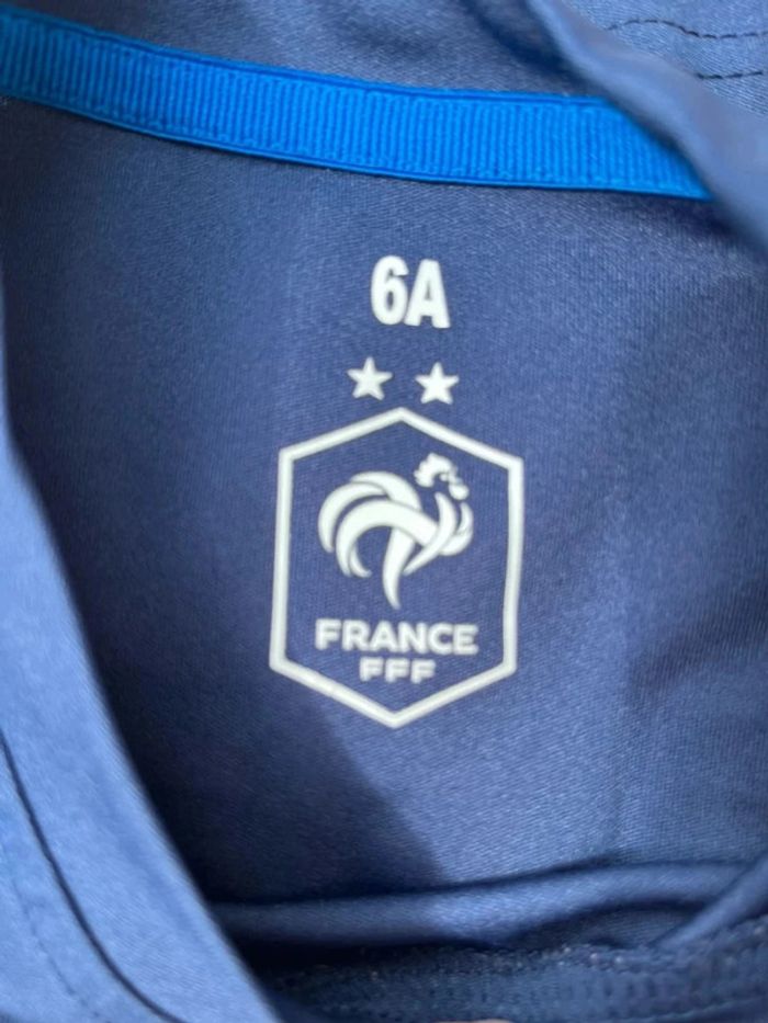 T shirt de foot équipe de France taille 6 ans - photo numéro 3