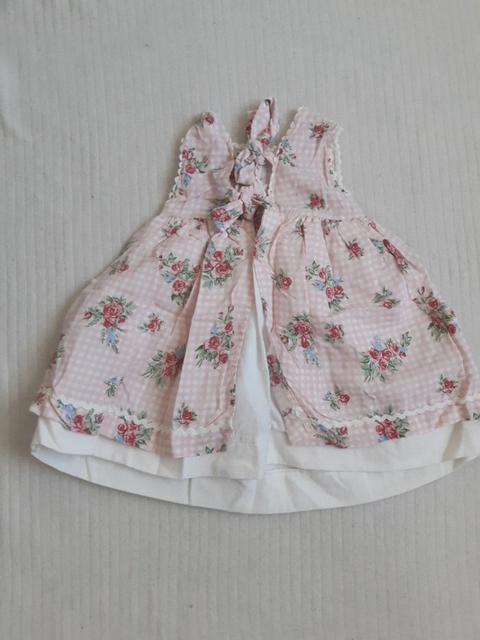 Robe à motif fleurs Natalys 12 mois - photo numéro 4