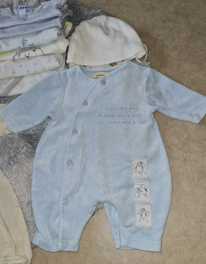 lot 19 vêtements bébé garçon naissance / 1 mois - photo numéro 3