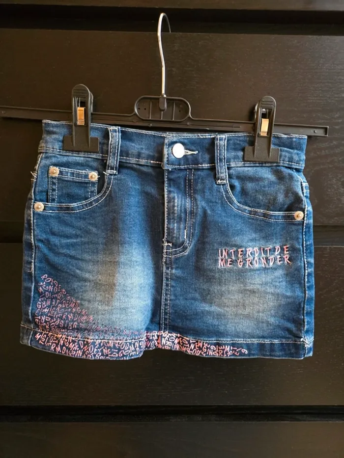 jupe en jeans Interdit de me gronder