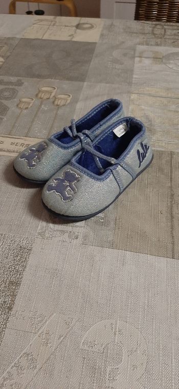 Chaussons lulu bleu 