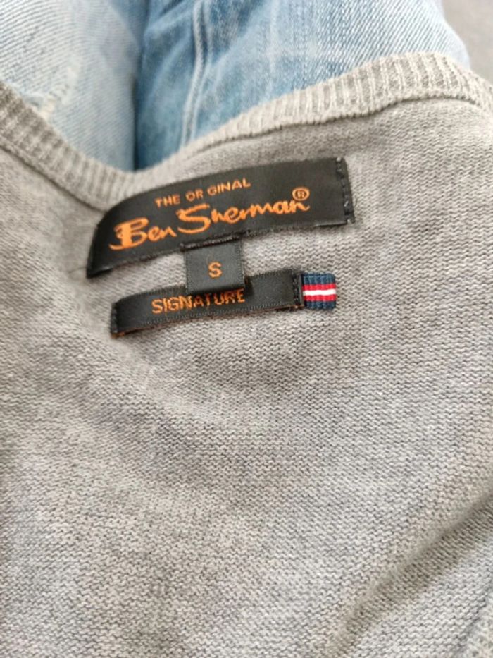 C54 pull gris Ben Sherman S - photo numéro 3