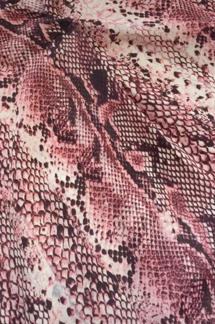 Blouse fluide imprimé Python rose - photo numéro 5