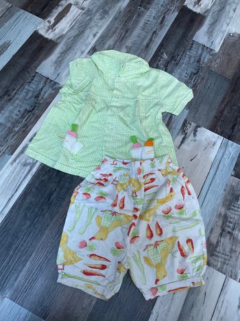 Très bel ensemble été fille 12 mois
