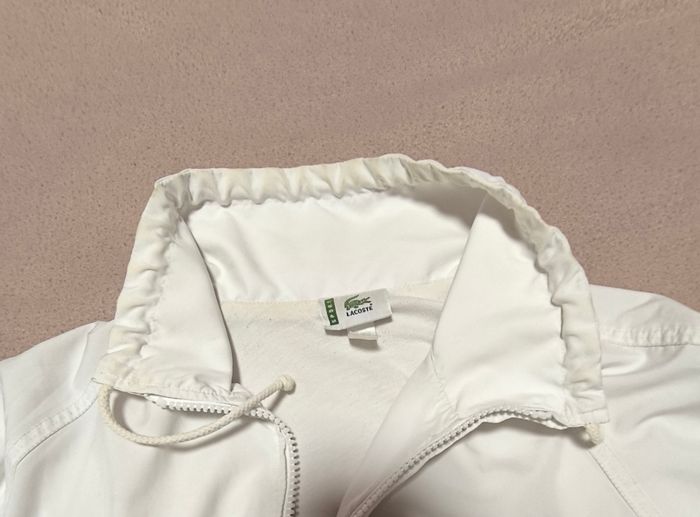 Veste de survêtement blanche Lacoste pour enfant - photo numéro 3