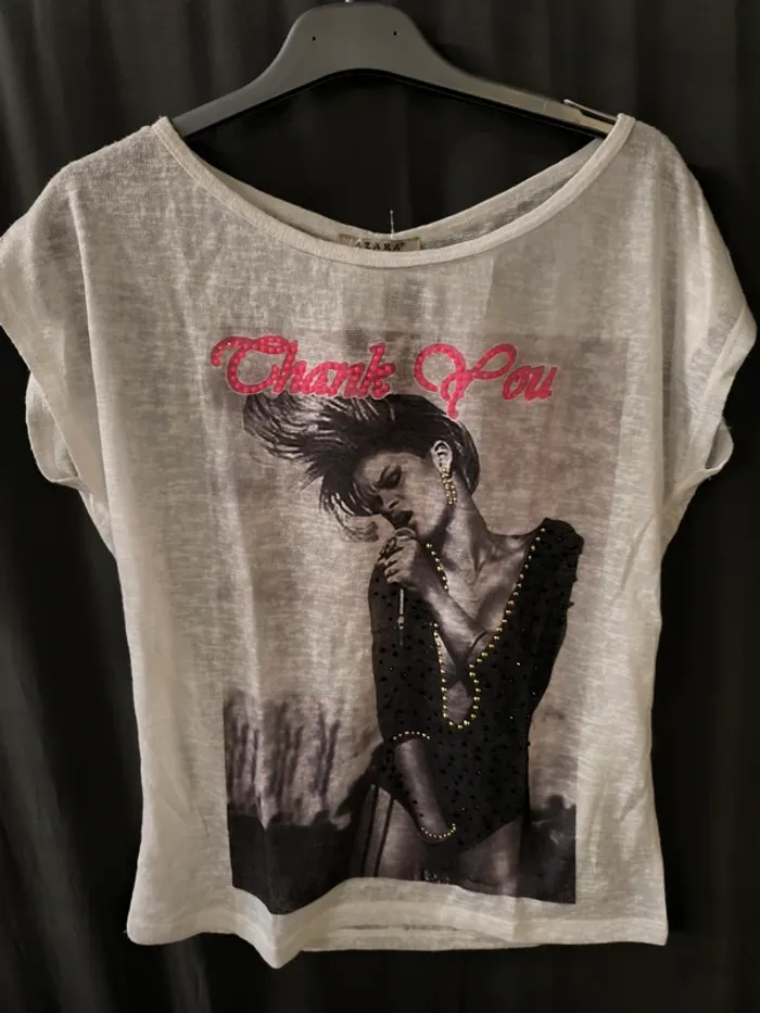 245561 tee-shirt MC blanc TU Azara
