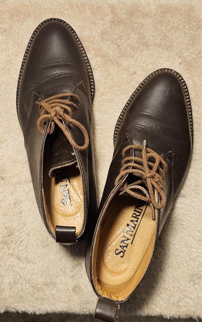 Boots Chukka en Cuir San Marina T.37 - photo numéro 3