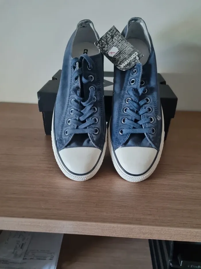 Converse jeans bleu - photo numéro 2