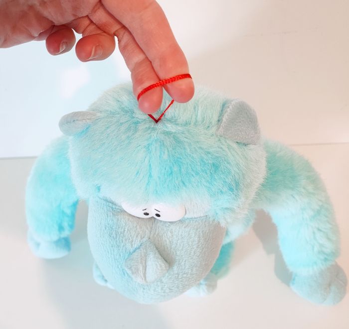 🦄 Peluche singe bleu - 26 cm 🦄 - photo numéro 3