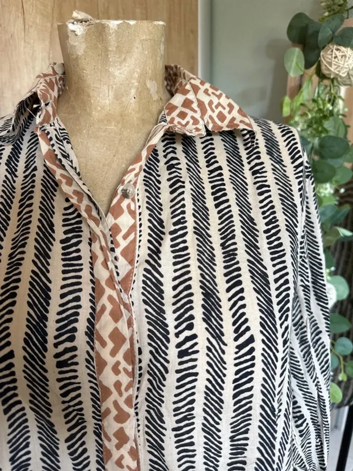 Jolie chemise légère manches longues femme - photo numéro 2