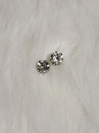 💎Boucles d’oreilles pierre Zirconium Blanches 💎