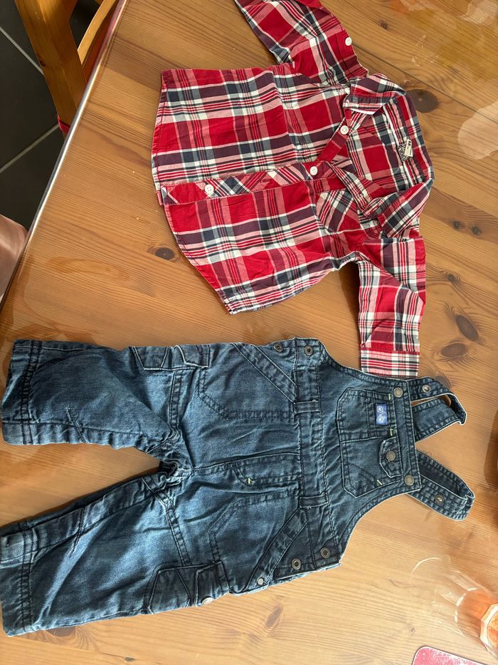 Salopette + chemise