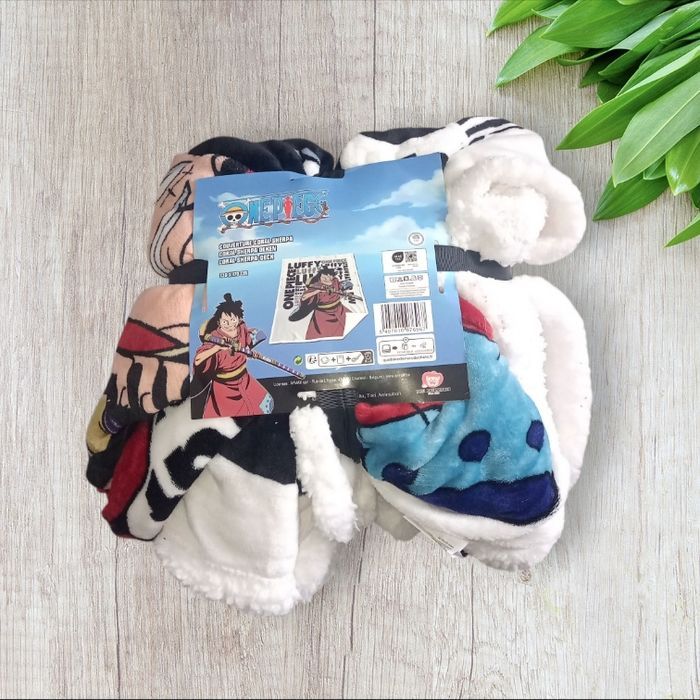Grande couverture sherpa one piece luffy - photo numéro 2