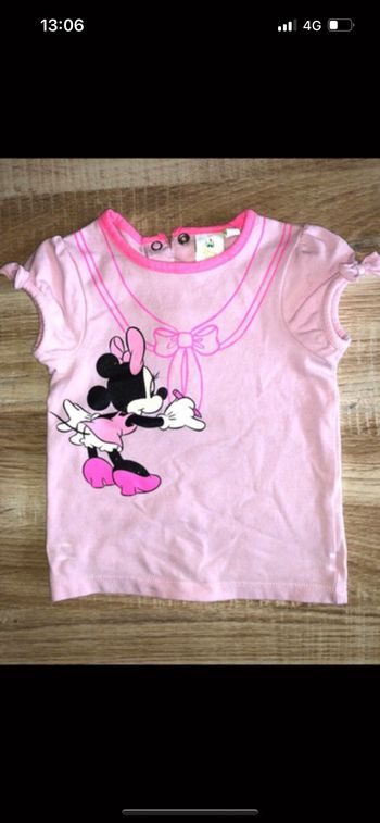 Tee shirt disney minnie rose