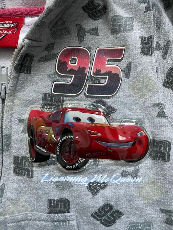 Gilet zippé Cars taille 6 ans - photo numéro 3