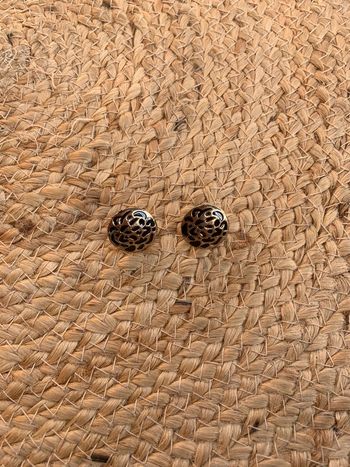 Bijoux 🎀 Boucles d’oreilles noir/doré