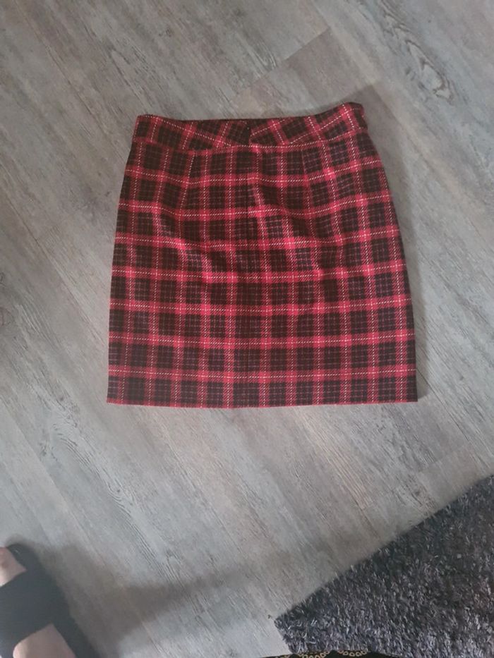 Jupe carreaux camaïeu - photo numéro 4