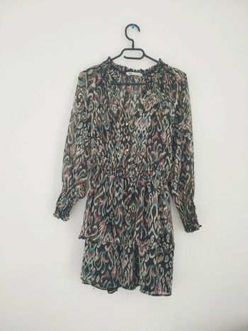 Robe à volants fluide et colorée Zara en taille 34