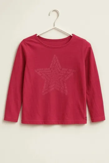 T-shirt rose à manches longues rose – Okaïdi – 4 ans