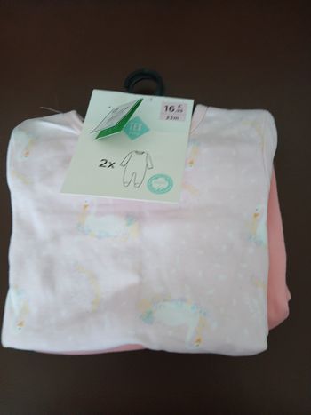 lot de deux pyjamas cygne en coton pieds antiderapants 23 mois