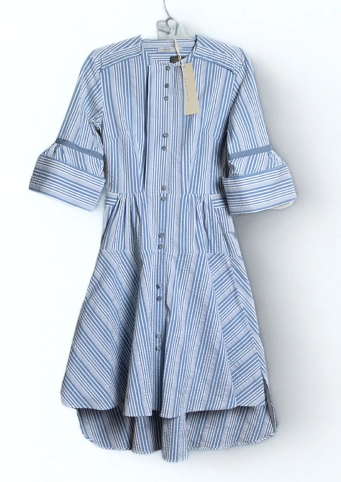 Robe bleu et blanche asymétrique Palmer Harding Taille 34 - photo numéro 2