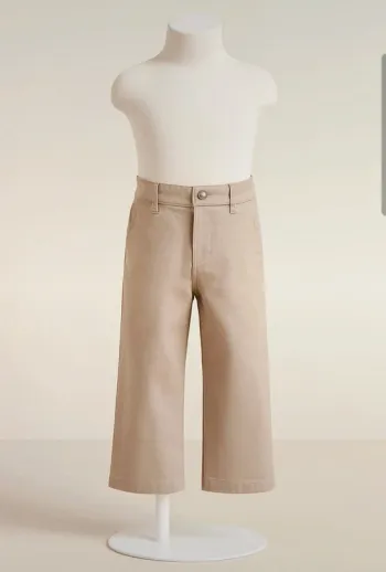 Jeans large beige taille 4 ans