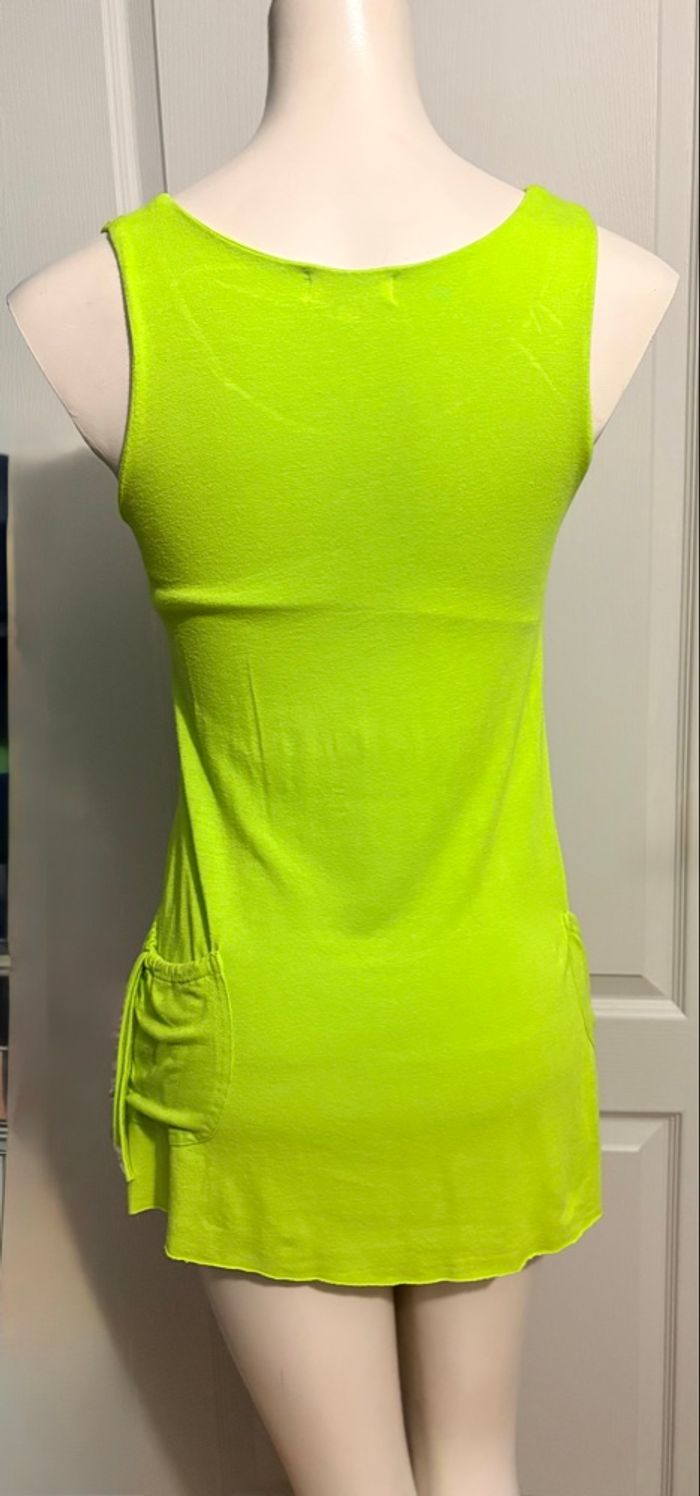 Tunique bretelles larges Cool – Taille M – Vert pomme – TBE - photo numéro 2