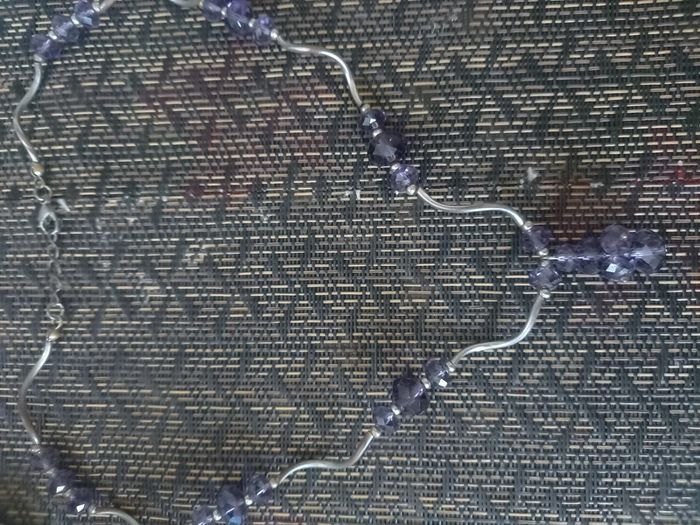 Collier violet fantaisie - photo numéro 7