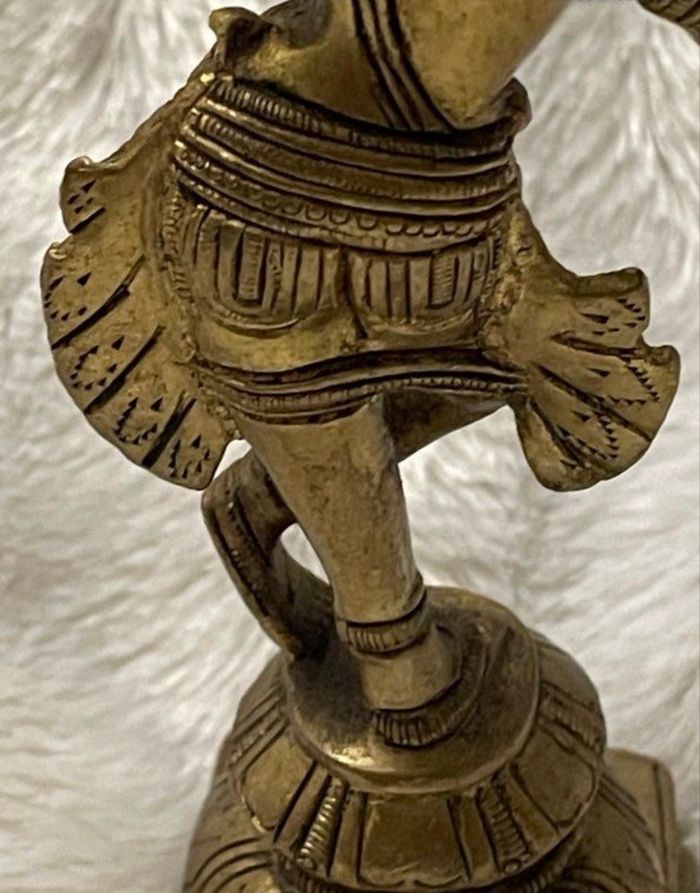 Statuette Krisna bronze doré - photo numéro 1