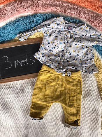Ensemble fille 3 mois