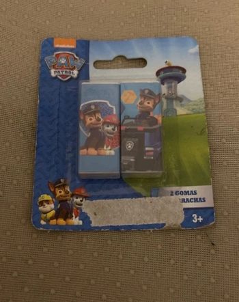 Lot de 2 gommes Pat patrouille